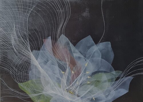 TRANSPARENT FLOWERS: A Signal Jammer. von Maira Rībena, Malerei kaufen auf Singulart