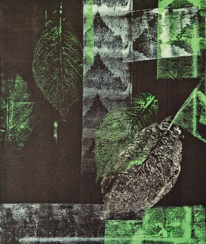 The Shadow of Tree Leaves Is White. van Maira Rībena, Schilderij te koop op Singulart