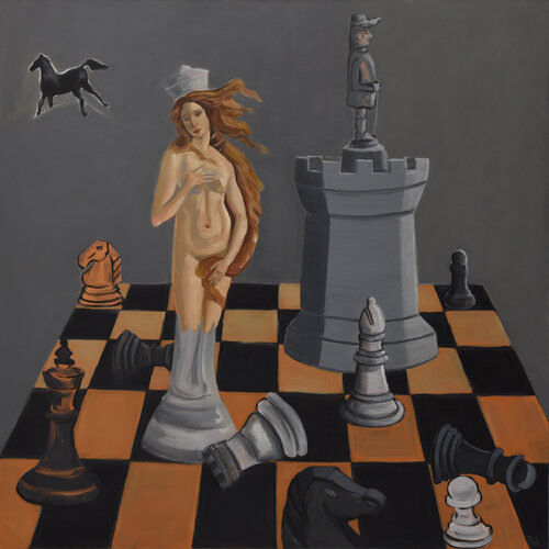 Fuori gioco by Chiara Poli, Painting for Sale on Singulart