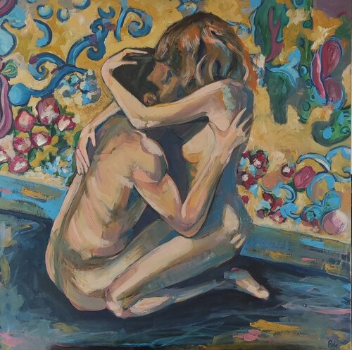 Hug me tight van Chiara Poli, Schilderij te koop op Singulart