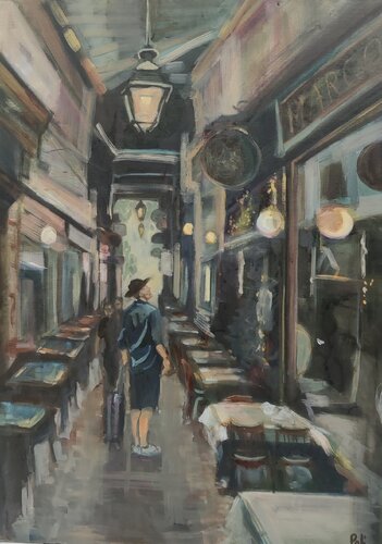 Passage de Paris by Chiara Poli, 油畫 for Sale on Singulart