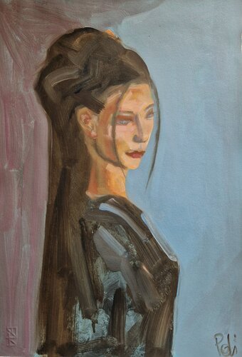 Giovane in contemplazione by Chiara Poli, Painting for Sale on Singulart