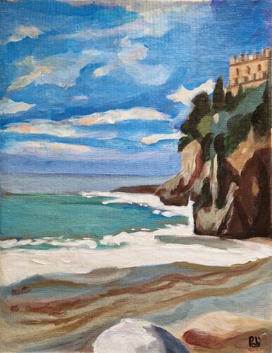 Spiaggia del Castelletto by Chiara Poli, 油畫 for Sale on Singulart
