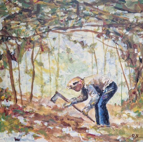 Al lavoro by Chiara Poli, 회화 for Sale on Singulart