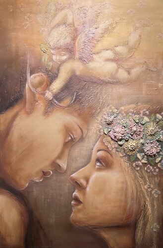 Mi amor van Ingrid Najmanova, Schilderij te koop op Singulart