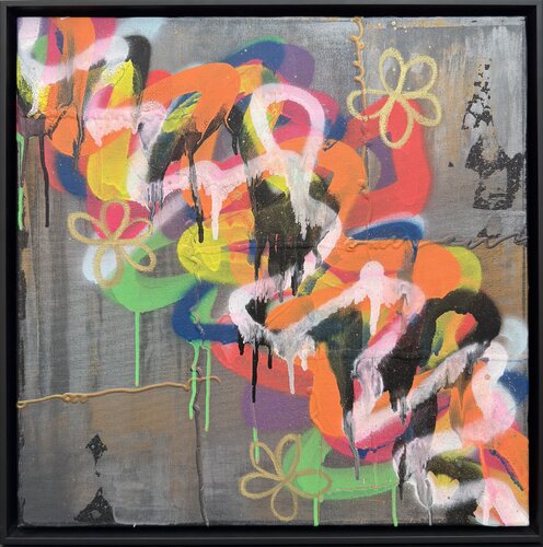 URBAN GARDEN #4 by Carolyn Kraft, Painting for Sale on Singulart