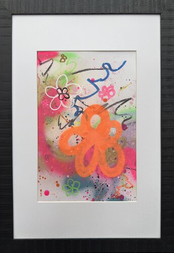 URBAN GARDEN on Paper #7 van Carolyn Kraft, Schilderij te koop op Singulart