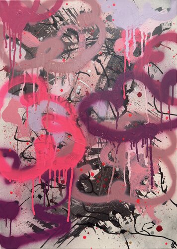 LILA WOLKEN van Carolyn Kraft, Schilderij te koop op Singulart