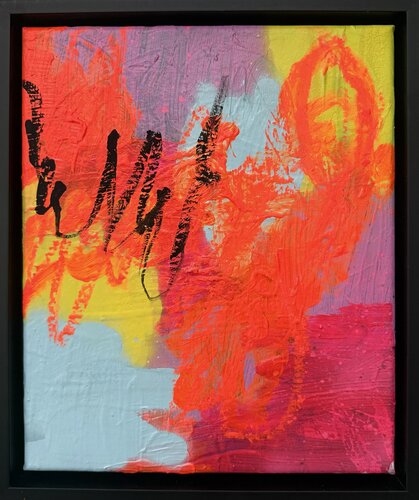 BAD SIGNAL di Carolyn Kraft, Pittura in vendita su Singulart