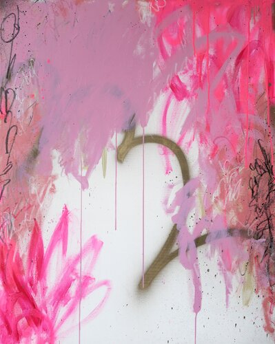 BLOOMING ON MY OWN van Carolyn Kraft, Schilderij te koop op Singulart