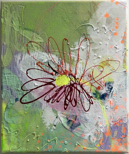 ICH BLÜH FÜR DICH (I BLOOM FOR YOU) van Carolyn Kraft, Schilderij te koop op Singulart