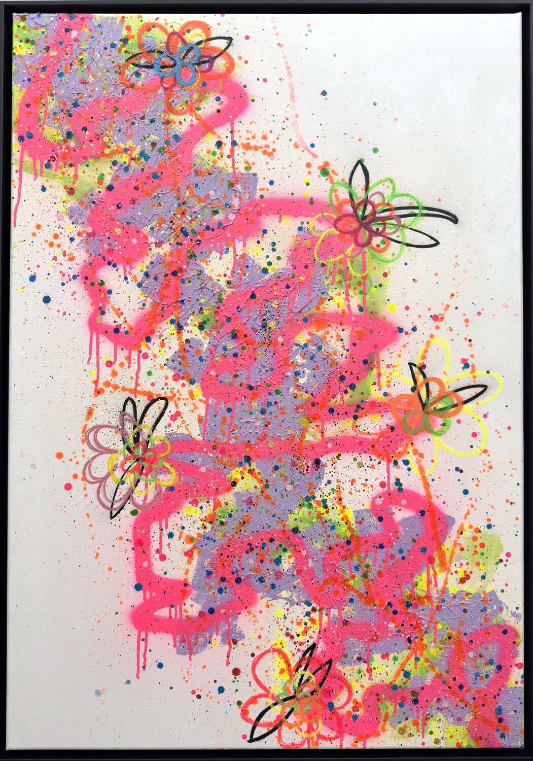 URBAN GARDEN #2 Carolyn Kraft Original painting for sale