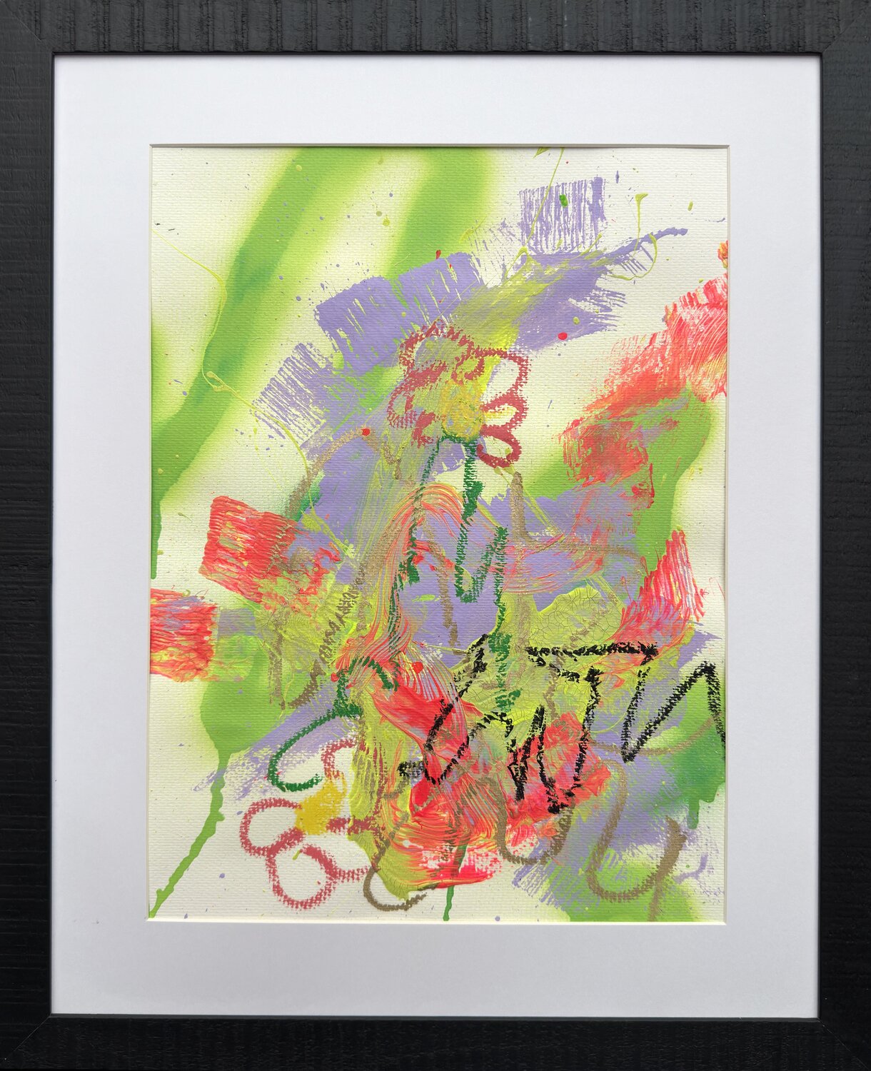 URBAN GARDEN on Paper #4 Carolyn Kraft Originalgemälde zu verkaufen