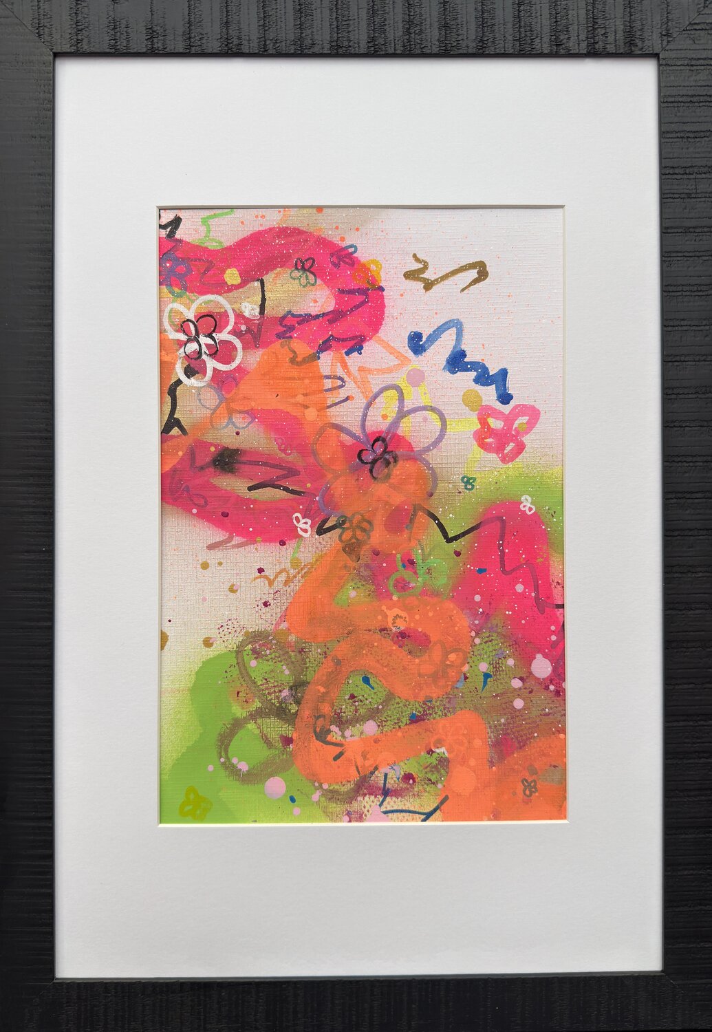 URBAN GARDEN on Paper #5 Carolyn Kraft Dipinto originale in vendita