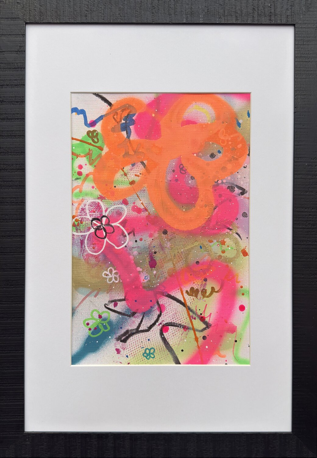 URBAN GARDEN on Paper #6 Carolyn Kraft Originalgemälde zu verkaufen