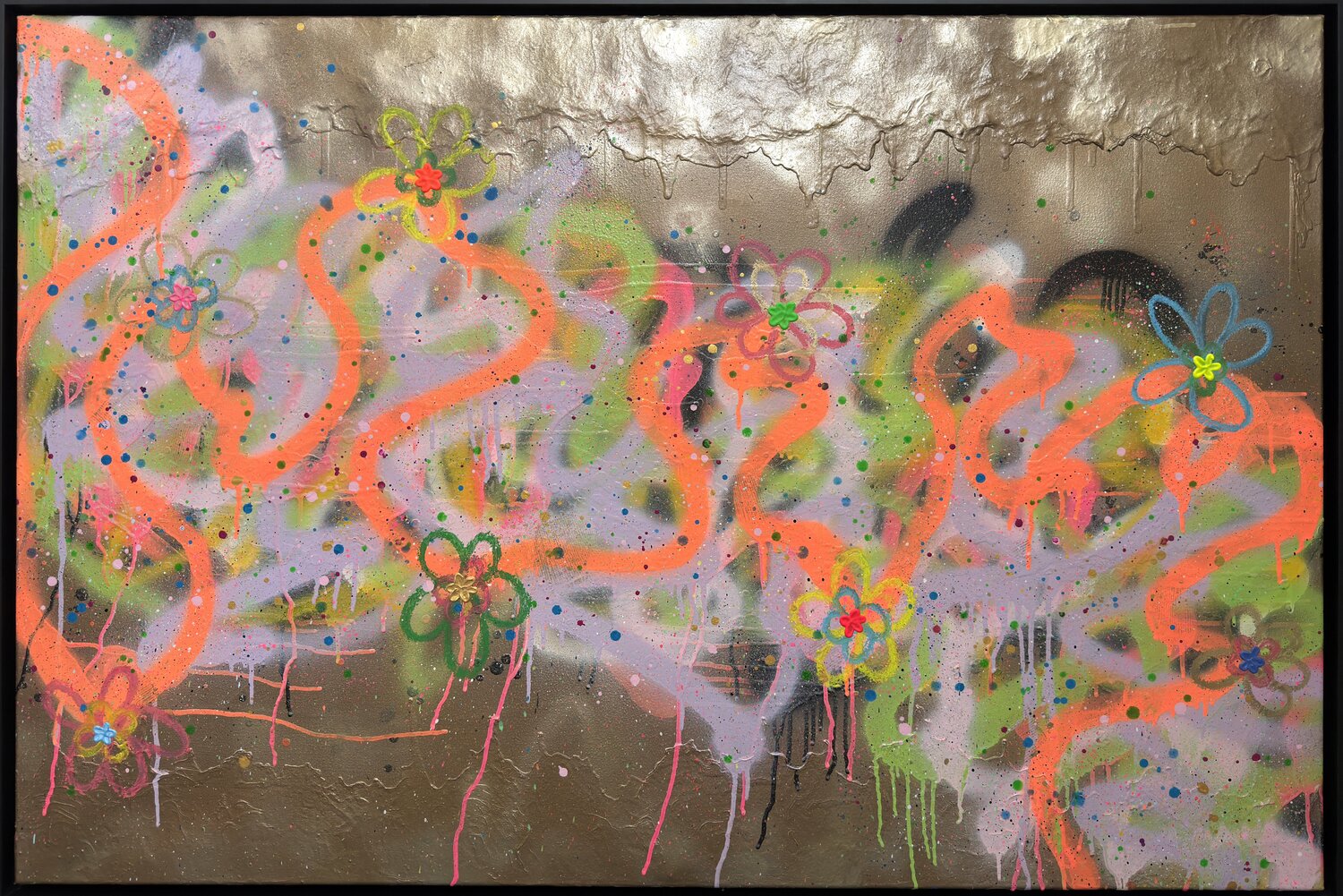 URBAN GARDEN #10 Carolyn Kraft Original painting for sale