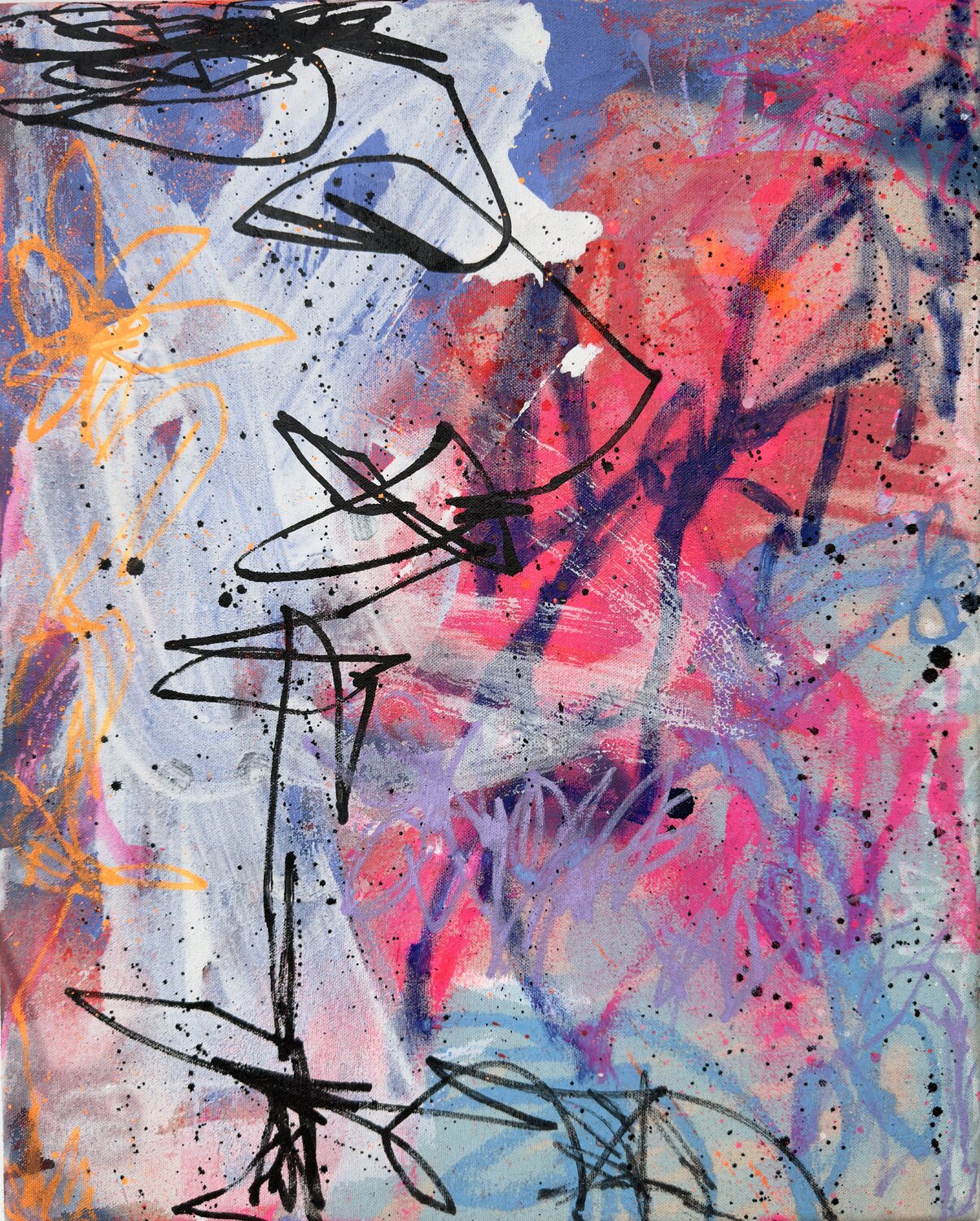 DEM HIMMEL ENTGEGEN (HEAVEN-BENT) Carolyn Kraft Originalgemälde zu verkaufen