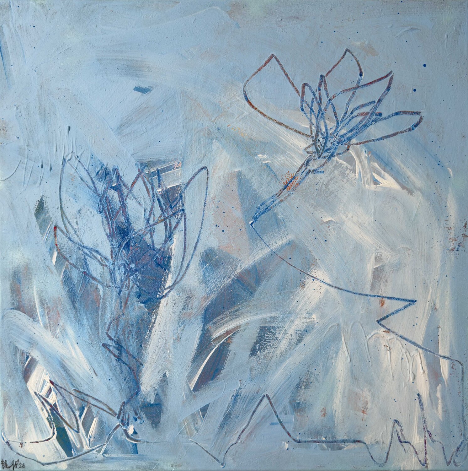 UNDER AN OPEN SKY Carolyn Kraft Peinture originale à vendre