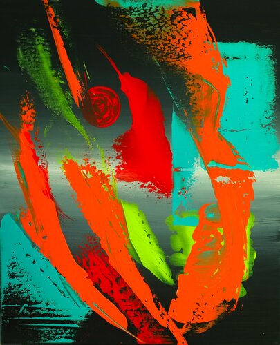 Rouge boule by MONIQUE KAWKA, Painting for Sale on Singulart