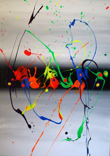 Fête en mer von MONIQUE KAWKA, Malerei kaufen auf Singulart