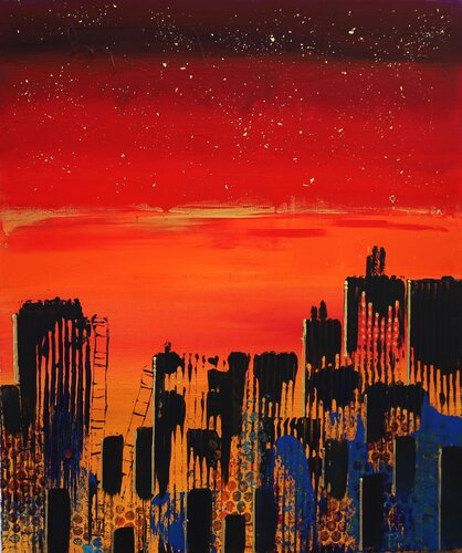 Montréal van MONIQUE KAWKA, Schilderij te koop op Singulart