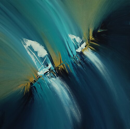Saimaa di MONIQUE KAWKA, Pittura in vendita su Singulart