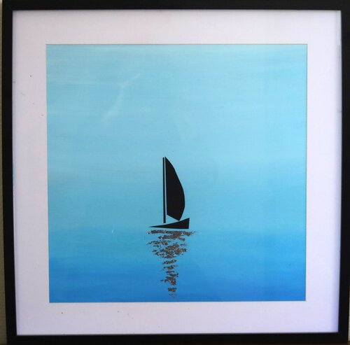 En solitaire by MONIQUE KAWKA, 회화 for Sale on Singulart