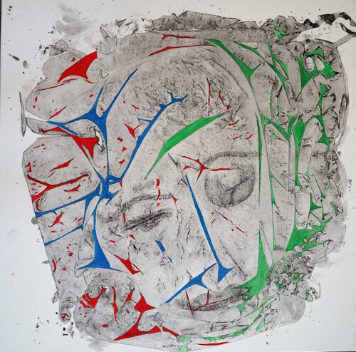 Femmes en souffrance by MONIQUE KAWKA, 油畫 for Sale on Singulart