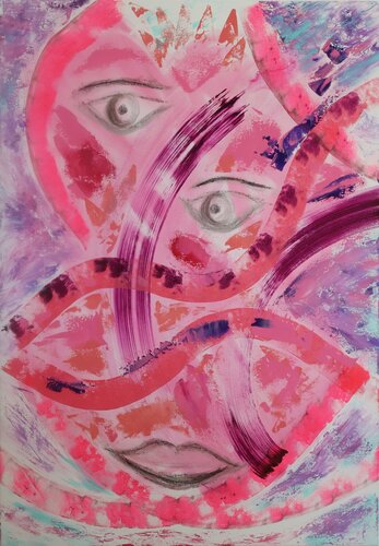 Octobre rose di MONIQUE KAWKA, Pittura in vendita su Singulart