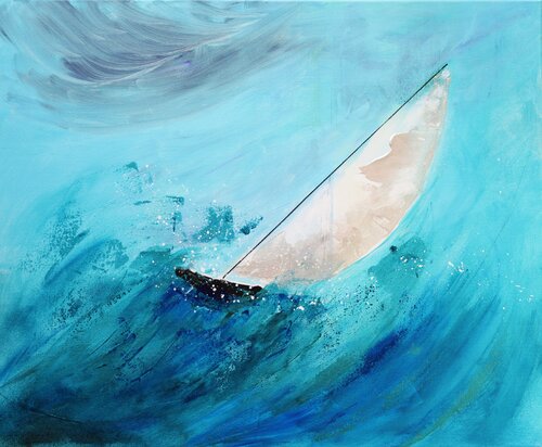 Vent des Globes van MONIQUE KAWKA, Schilderij te koop op Singulart