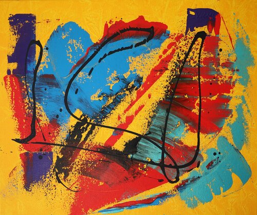 bateau Ivre van MONIQUE KAWKA, Schilderij te koop op Singulart