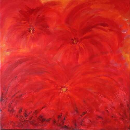 FLEURS DE BRAISE von MONIQUE KAWKA, Malerei kaufen auf Singulart