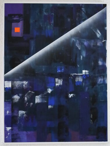 Par de-là des yeux clos van MONIQUE KAWKA, Schilderij te koop op Singulart