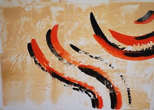 Soleil et sable de MONIQUE KAWKA, Pintura a la venta en Singulart