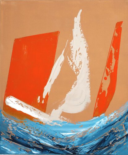 A contre courant von MONIQUE KAWKA, Malerei kaufen auf Singulart