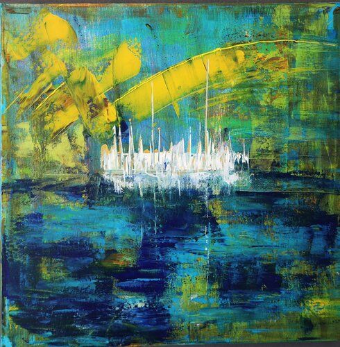 Palacio de cristal by MONIQUE KAWKA, 油畫 for Sale on Singulart