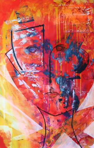 Exil Intérieur by MONIQUE KAWKA, 油畫 for Sale on Singulart