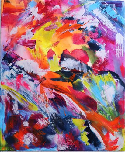 Sous le soleil, au Mexique di MONIQUE KAWKA, Pittura in vendita su Singulart