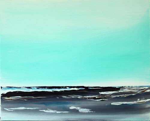 Sérénité maritime by MONIQUE KAWKA, 油畫 for Sale on Singulart
