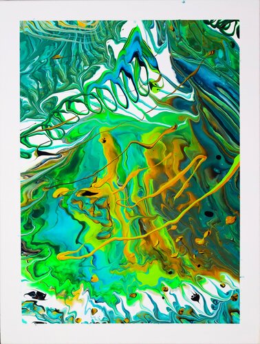 Qu'elle est verte ma vallée! de MONIQUE KAWKA, Pintura a la venta en Singulart