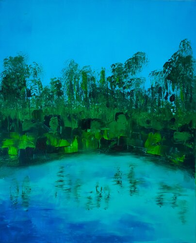 Au dessus du silence by MONIQUE KAWKA, 油畫 for Sale on Singulart