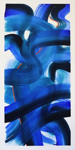 Le fil rouge des pensées de MONIQUE KAWKA, Pintura a la venta en Singulart