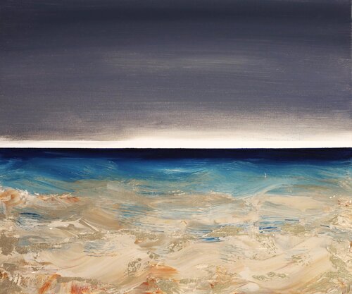 Et dans le lointain, le jour. van MONIQUE KAWKA, Schilderij te koop op Singulart