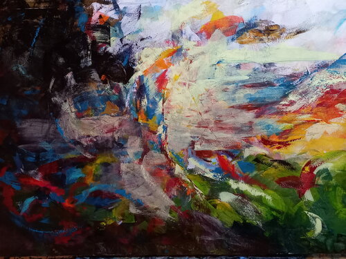 Idiot Wind by Roberto Broggi, Painting for Sale on Singulart
