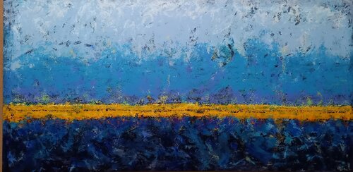 Kind of blue de Roberto Broggi, Pintura a la venta en Singulart