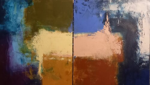 Fratello e sorella (dittico) von Roberto Broggi, Malerei kaufen auf Singulart