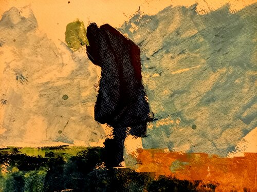 L'uomo umile di Roberto Broggi, Pittura in vendita su Singulart