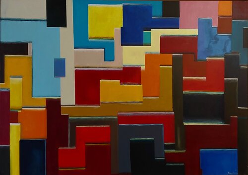 Geometrie sonore per orchestra da camera de Roberto Broggi, Pintura a la venta en Singulart