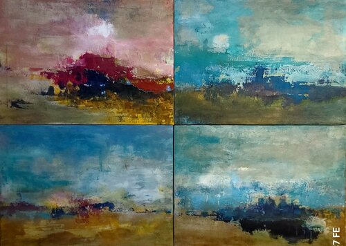 Dialoghi del presente (in memoria di Luciano Cilio) van Roberto Broggi, Schilderij te koop op Singulart