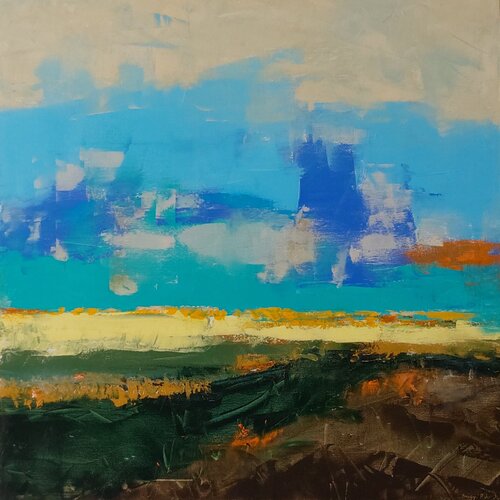 L'aria  stanca  della  pianura de Roberto Broggi, Pintura a la venta en Singulart